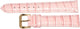 18 MM Pink Genuine Leather Alligator Grains Watch Band, Lot of 6 bands