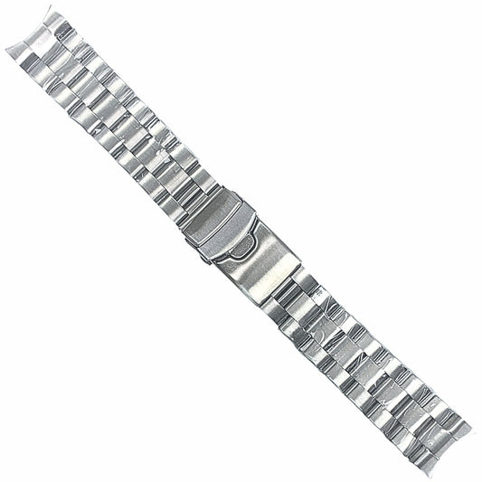 High Quailty Silver Metal Watch Band- 22mm For Men Compatible with SEIKO
