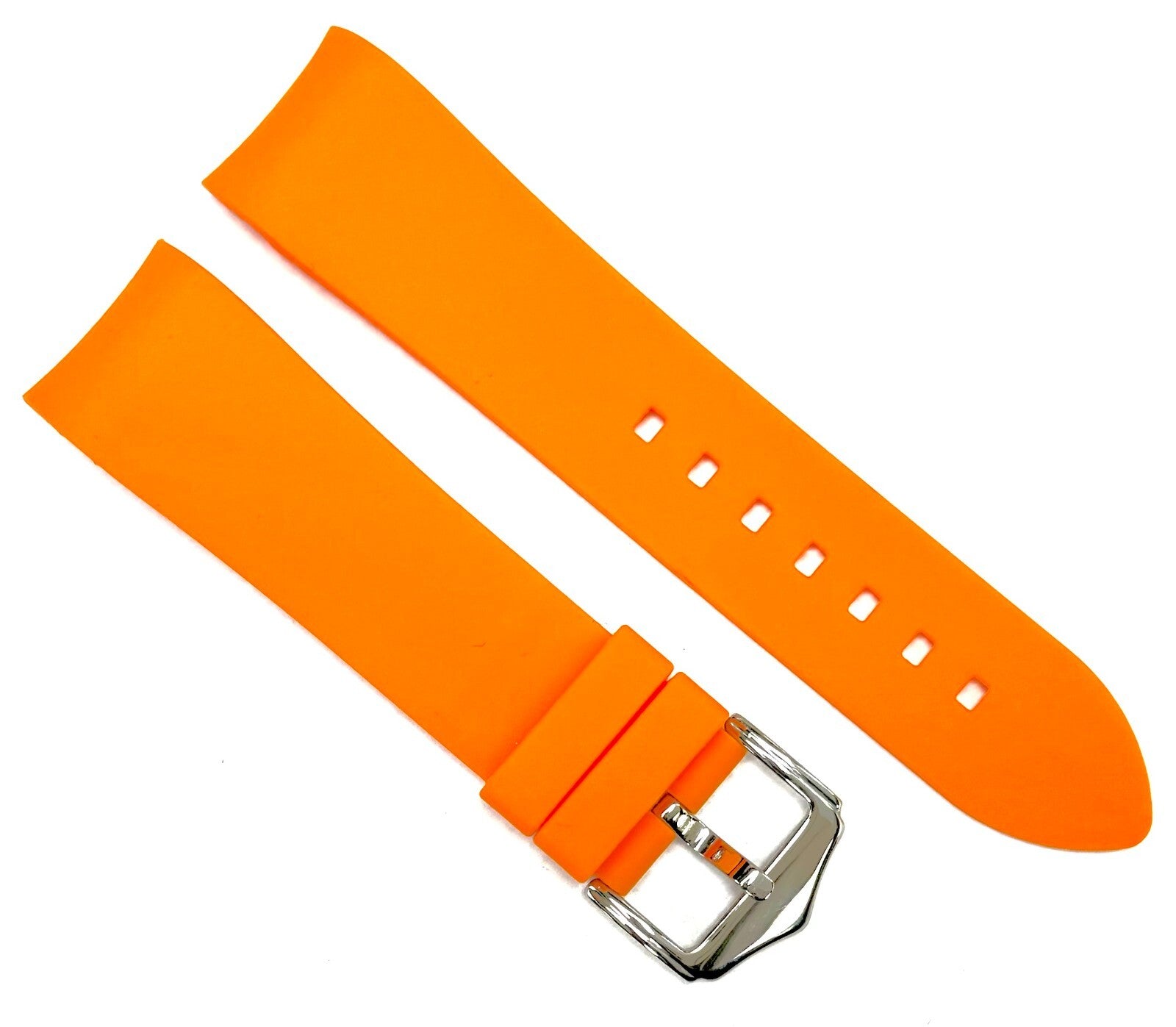 CURVED END SILICONE WATCH BANDS 9 COLORS RUBBER STRAP 18,19,20,21MM,22MM,24mm,