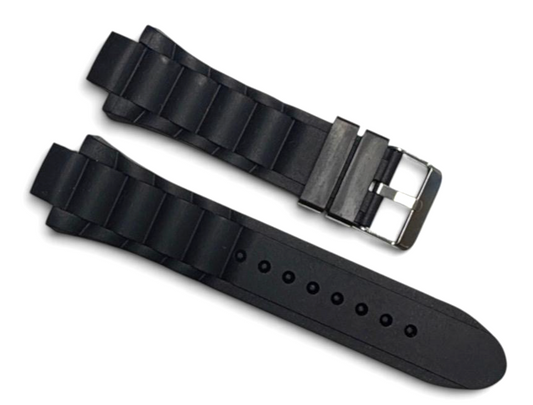 26mm Russian Diver silicon Rubber watch band strap Invicta Black Bullet strap