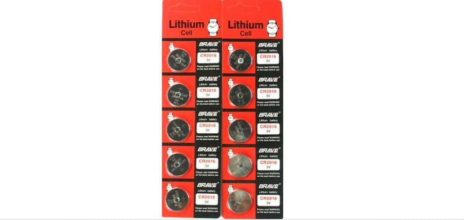 100 CR2016 Lithium Button Cell Battery Batteries For Watches and Calculator