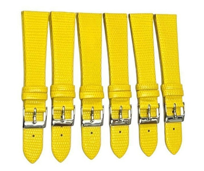 Best Quality Watch Bands Genuine Leather Lizard Grain Flat 12- 24mm
