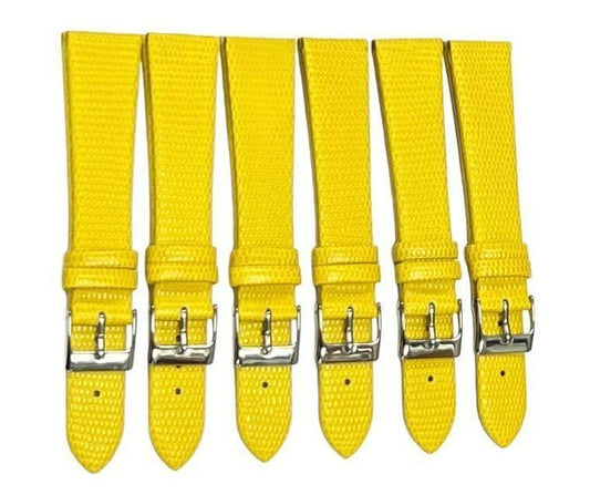 Best Quality Watch Bands Genuine Leather Lizard Grain Flat 12- 24mm