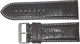  WATCH BAND(ITALIAN)GENUINE LEATHER GRAIN(SOFT)BROWN,PADDED WHITE STITCHES 28MM 