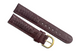 Vintage Regular 18mm Genuine alligator Leather Brown Braided Watch Band Burgundy
