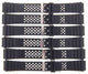 Lot of 6 Watch Bands 20MM PVC Black  fit Casio, Timex and Other Watches 1105