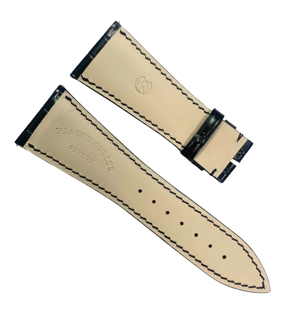 Genuine Franck Muller Watch Band 29mm x 20mm – Black