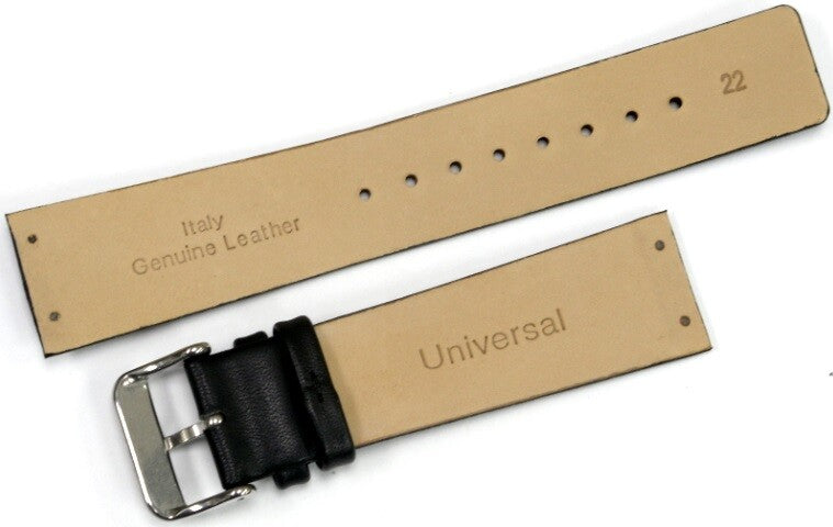 Genuine Leather Band fits Skagen Men's Watch Black & Brown Flat 22MM