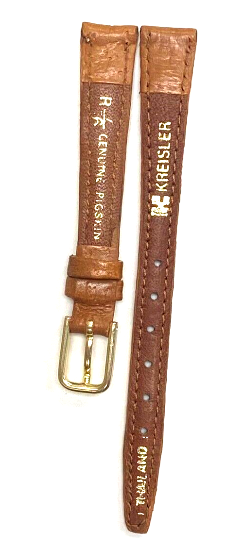 Watch Band Genuine PIGSKLIN Leather TAN Padded 12mm Best Quality
