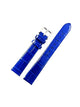 Watch Band Blue Genuine Leather Alligator Grain (Flat) 16 MM  for Men Watches