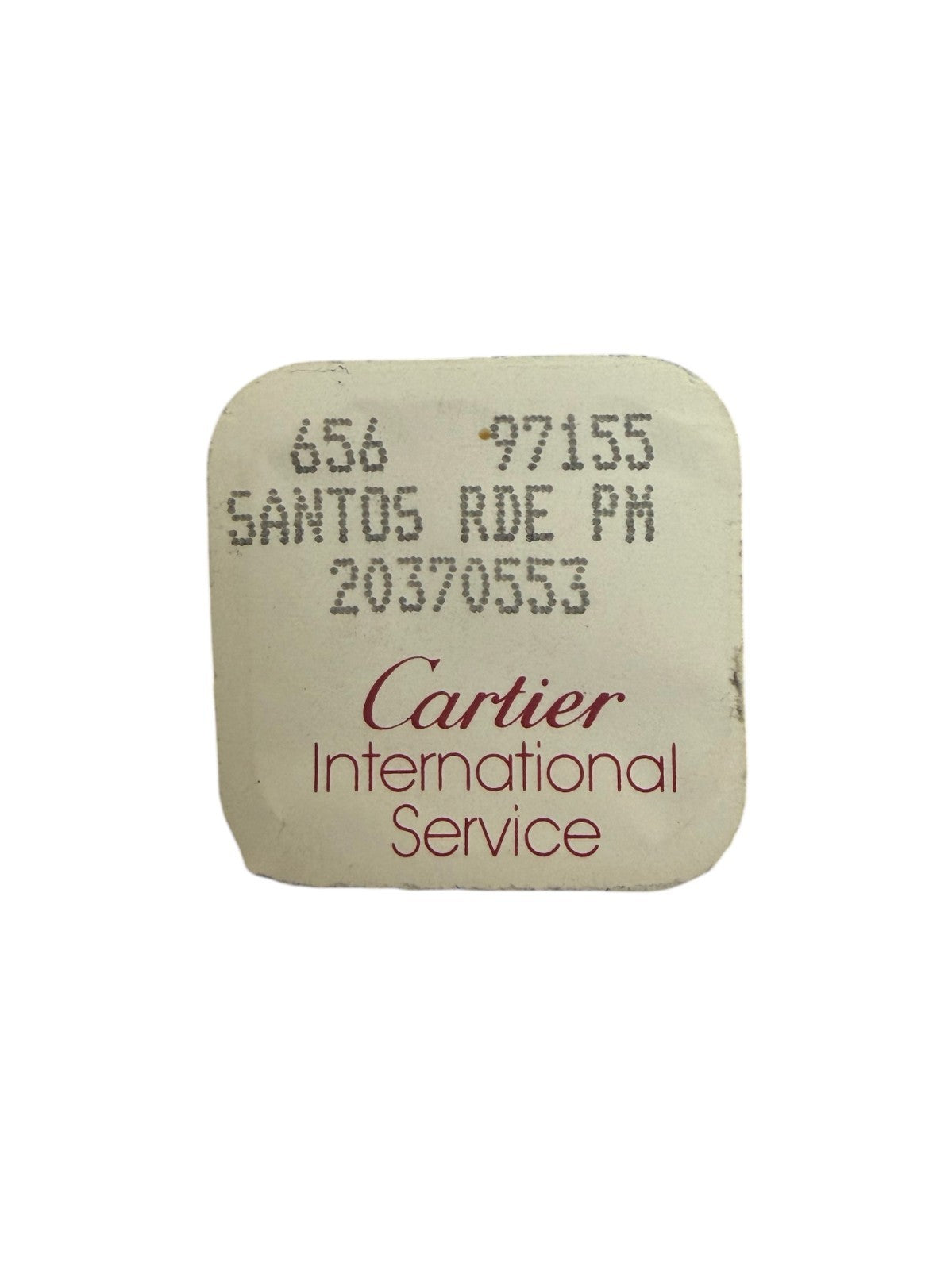 Authentic Cartier Santos RDE PM Component Ref. 20370553 / 656 97155 (Open Pack)