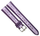 LO&CO Quality Watch Band 16mm Regular Purple Genuine Leather  Stitched, Padded