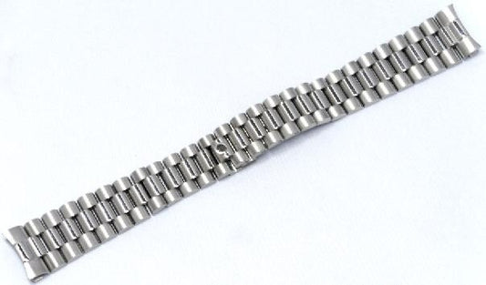 17 mm   President  Watch Band Bracelet Fits for Rolex Stainless Silver