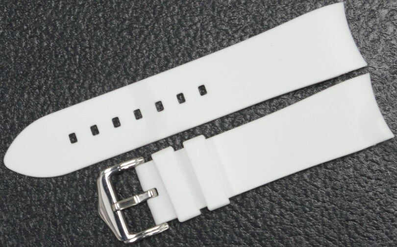CURVED END SILICONE WATCH BANDS 9 COLORS RUBBER STRAP 18,19,20,21MM,22MM,24mm,