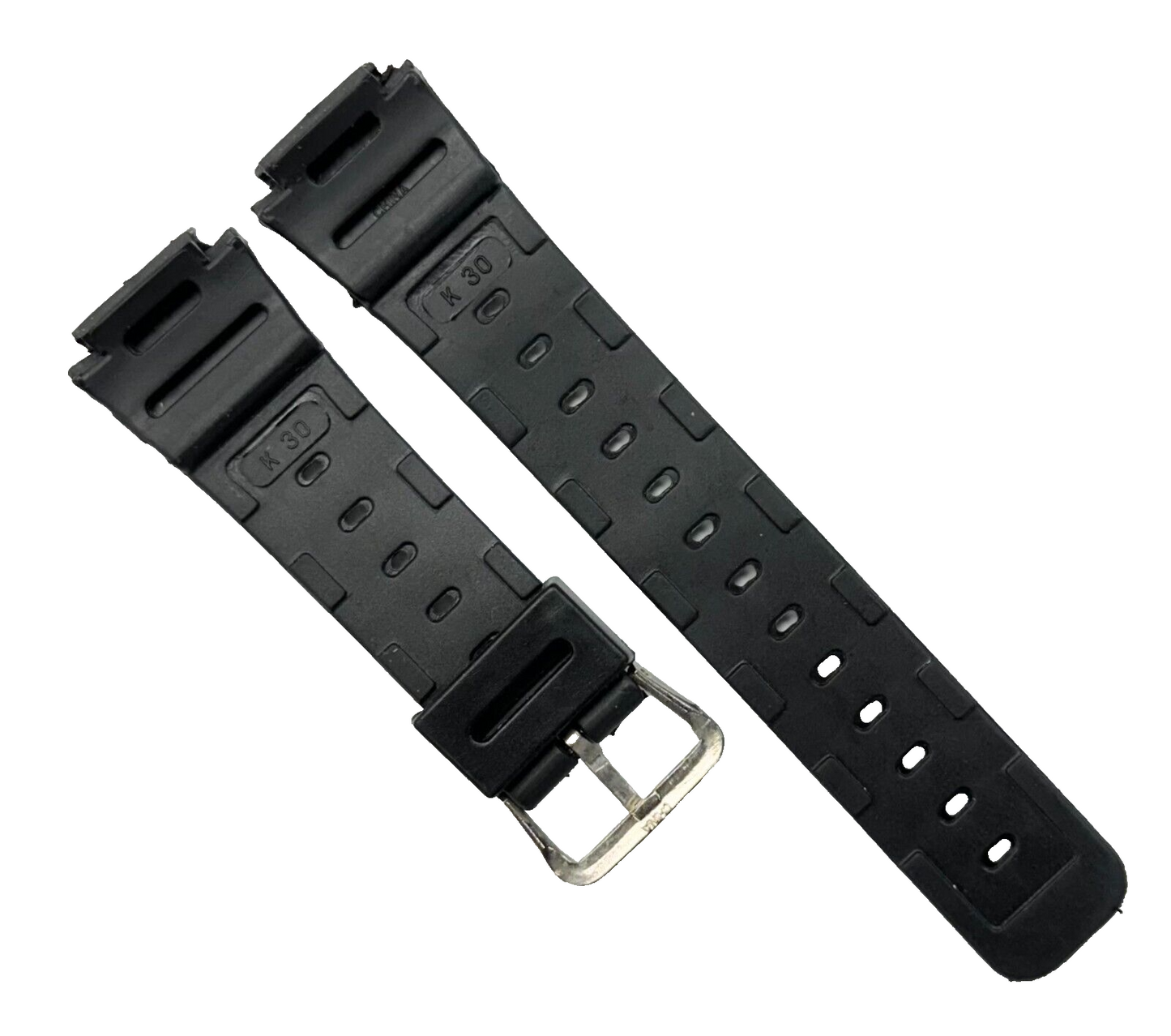 Lot Of 6, 18MM PVC Plastic Classic Black Watch Band fit Casio G-Shock