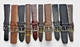 LIMITED LOT OF 10 WATCH LEATHER BANDS MIX SIZE STYLE AND COLORS 16-20mm