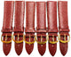 Lot of 6 Bands RED Color Genuine Leather Lizard Grain Padded 20mm R