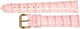 20 MM Pink Genuine Leather Alligator Grains Watch Band, Lot of 6 bands