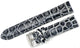 Watch Band Grey Genuine Leather Crocodile Grain Padded 20,22,24,26mm