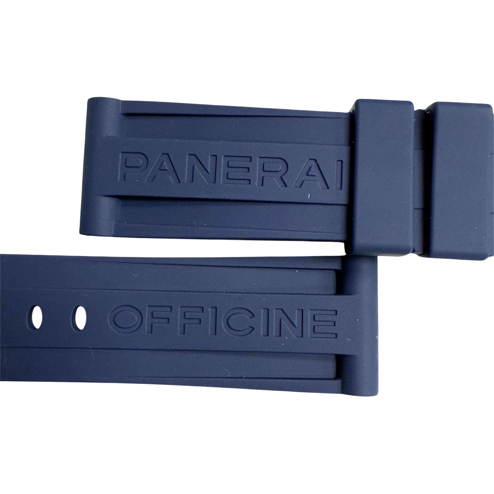 New Watch Band 24mm Rubber Strap Blue Color for PANERAI OFFICIAL