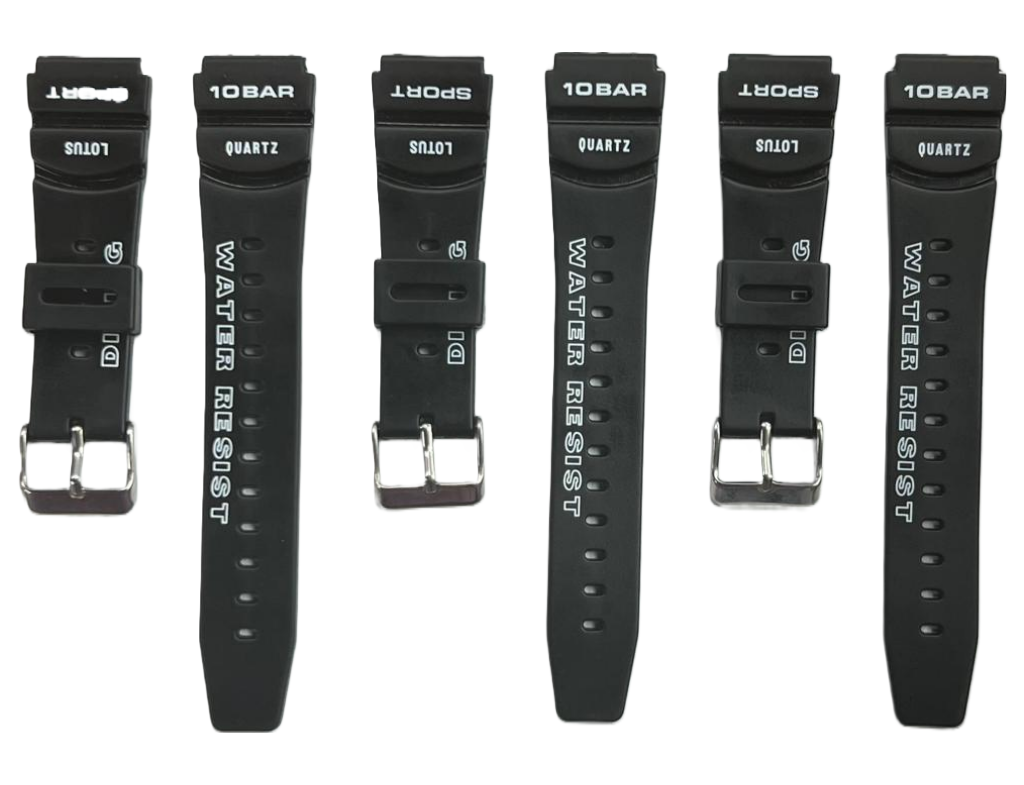 Water Resist Diving Sport PVC Watch Band 20mm Fits Timex Casio and Others
