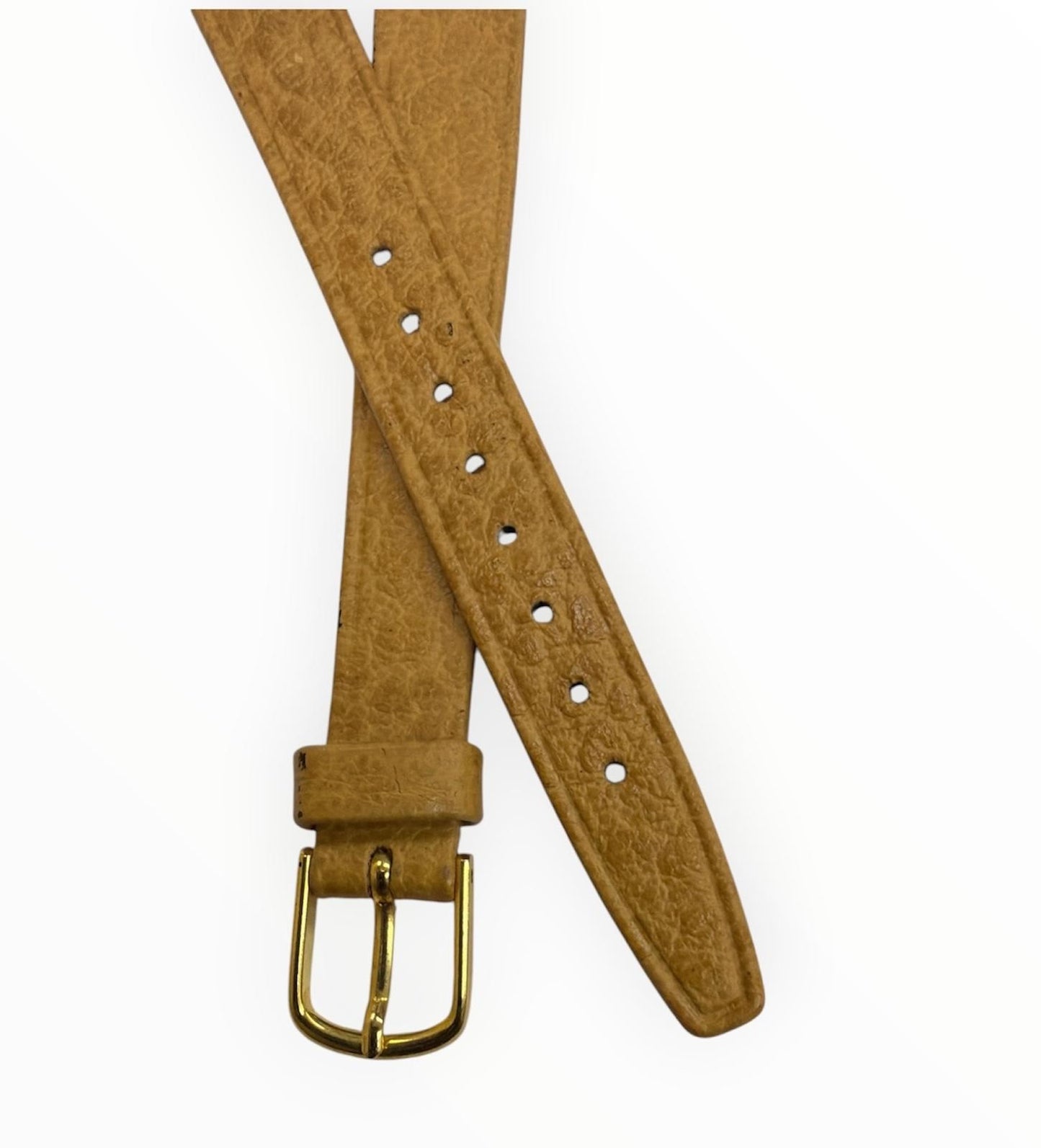 Ladies Hirsch vintage Open End watch band Saddle Leather 12mm