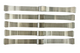 5 pcs of 12MM Herringbone Designed, 2-Piece, Silver Color Metal Ladies Band