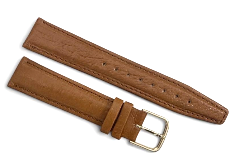 Kreisler 18mm Brown genuine Pig Skin Leather Watch Band