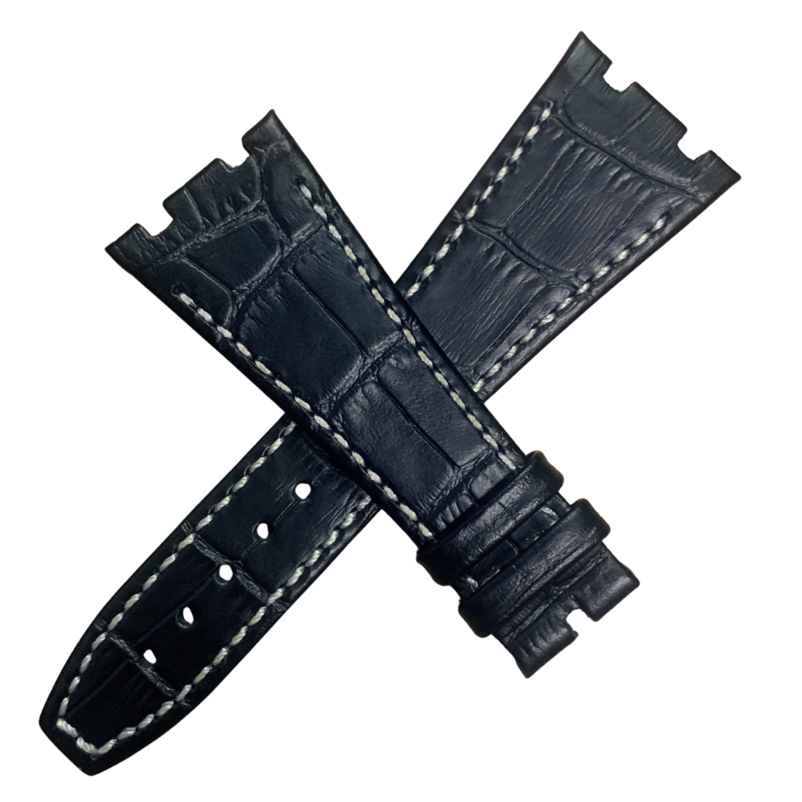 27mm Leather Watch Band – Grey or Black | 18mm Buckle for AP Royal Oak Offshore