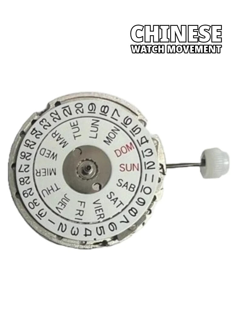Chinese Automatic Mechanical Watch Movement DG2803 Day And Date At 3:00