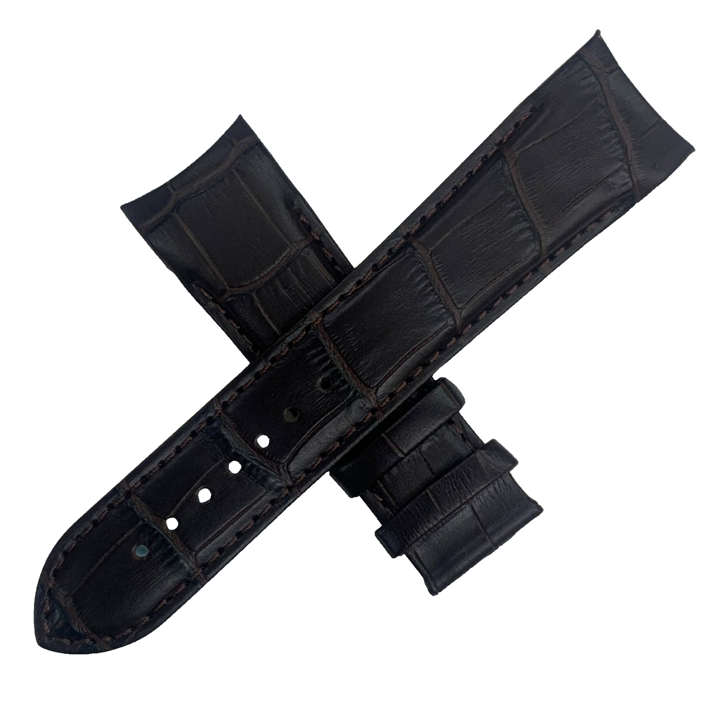Tissot T610027774 Couturier Black Leather Watch Band Strap - 23mm - No Buckle