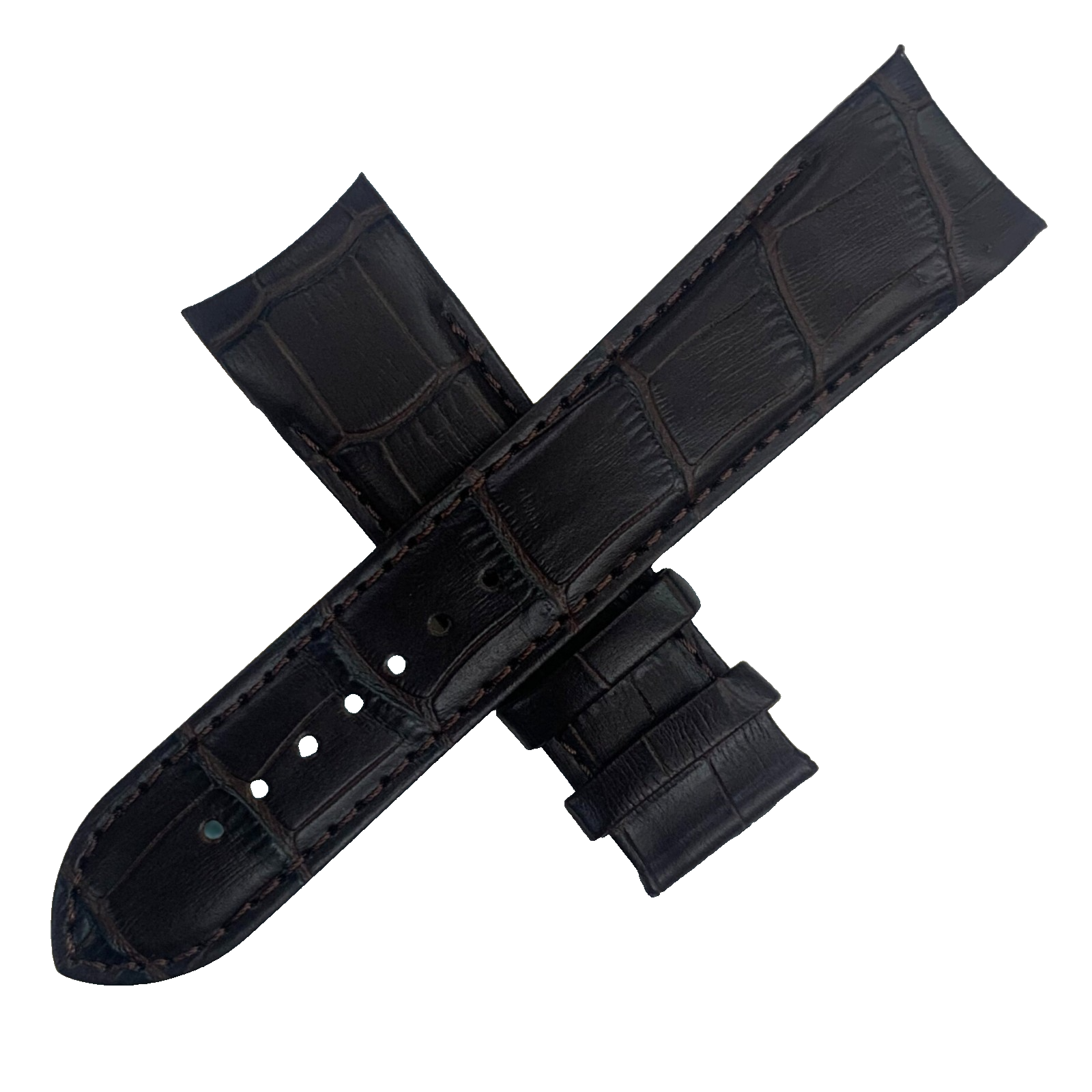 Tissot T610027774 Couturier Black Leather Watch Band Strap - 23mm - No Buckle