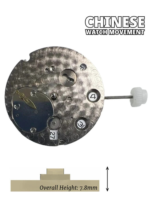 Chinese Automatic Watch Movement DG3809-3D 2Hand Date at 3:00