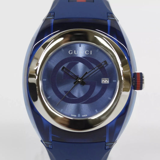 GUCCI SYNC YA137104 Men's Watch – Blue Dial, Quartz Movement, Authentic from