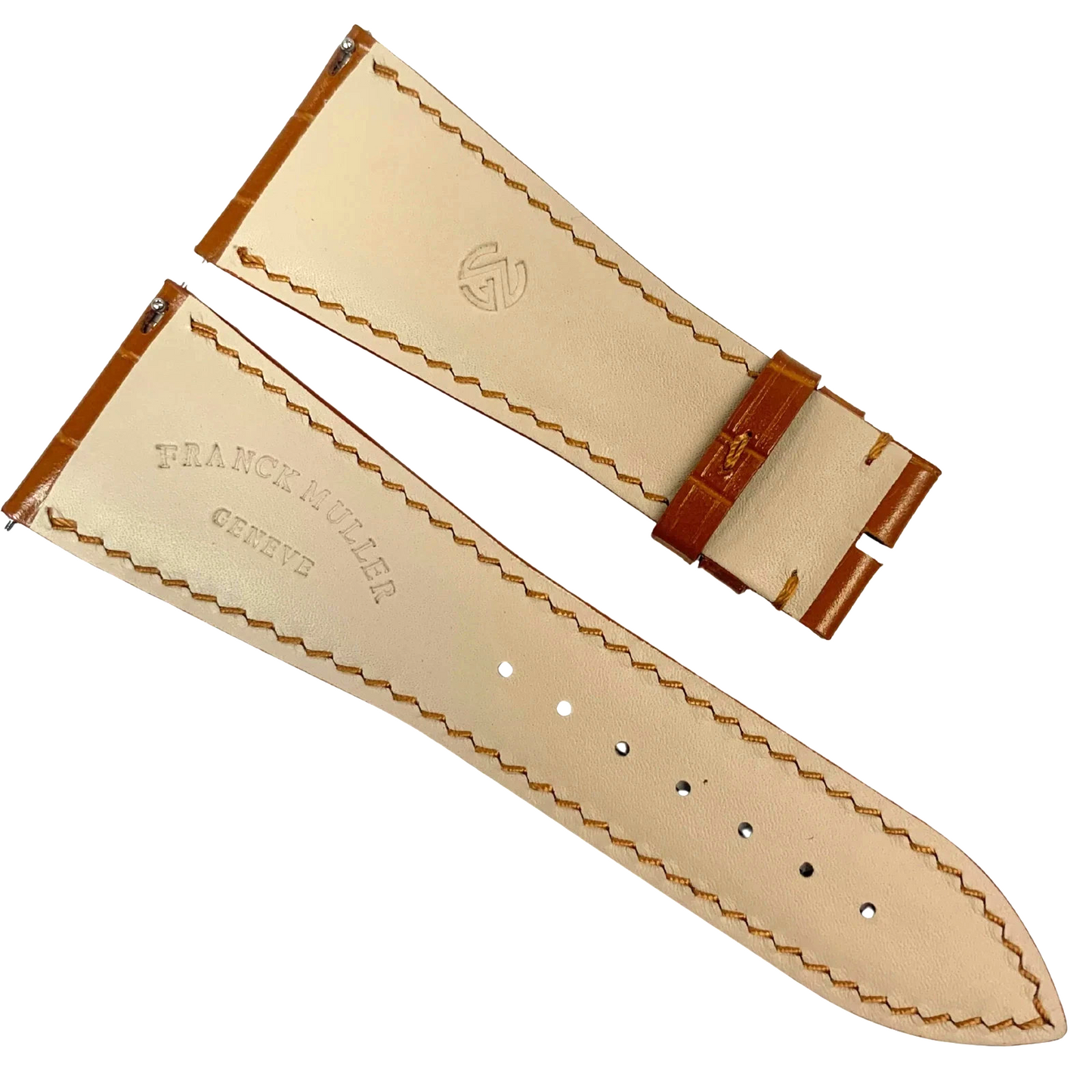 Genuine Franck Muller Watch Band 30mm x 22mm  – Tan