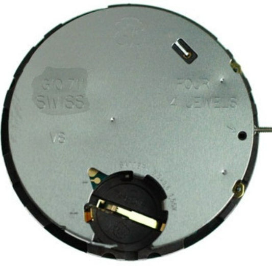 ETA Quartz Chrono Watch Movement G10.711/712 DT At 4:00  outside, Height 7.9mm