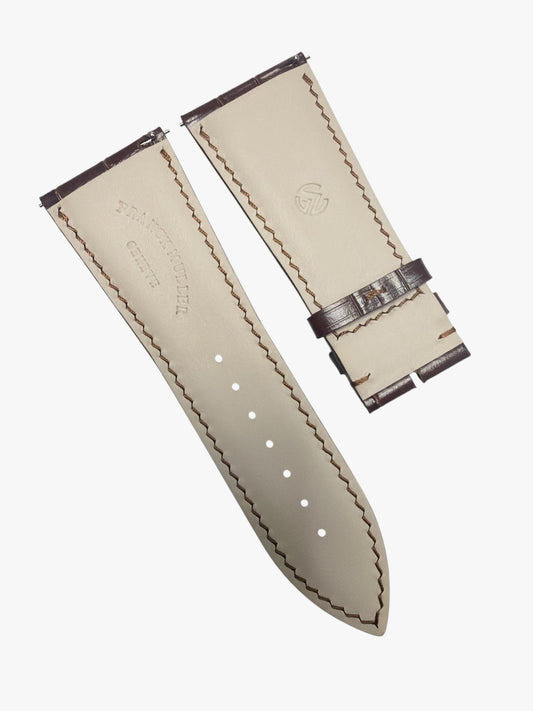 Genuine Franck Muller Watch Band 29mm x 20mm – Dark Brown
