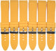 22MM Curve Yellow Silicone Watch Band Replacement fit Tag Heuer, Lot of 6 Bands