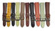 LOT OF 10 WATCH BANDS MIX SIZE STYLE AND COLORS /1618/20mm