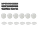 Lot of 6pcs Plastic(Acrylic) Watch Crystal For ROLEX TROPIC 30 Fit 6420 & Others