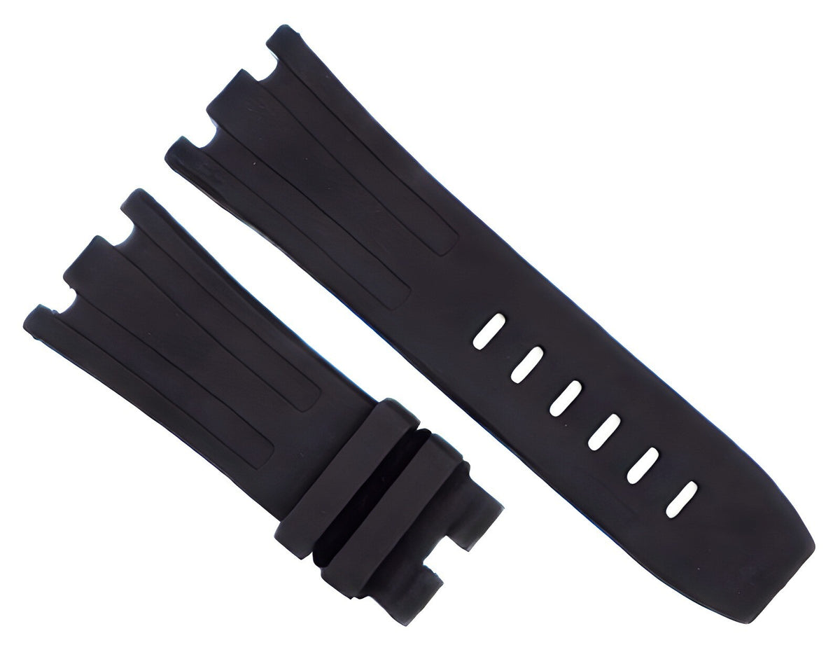 New High Quality 28x24 mm Plain Black Color Special Rubber Band for AP Watches