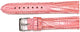 Watch Band Genuine Leather Lizard Grain Pink,Green 18mm Quick Release Pins