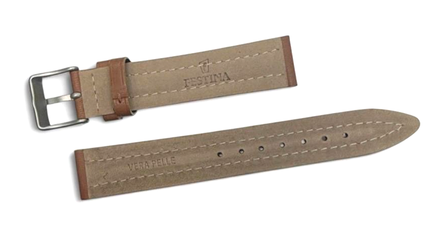 Festina Watch Vera Pelle Brown Watch genuine Leather Band