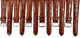 lot of 6 Watch Band D.Brown Genuine Leather Crocodile Grain Padded,Stitched 20mm