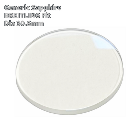 Sapphire Crystals (30.6*3.4*2.5mm) Fit BREITLING Cockpit A49350L2.C929.366A
