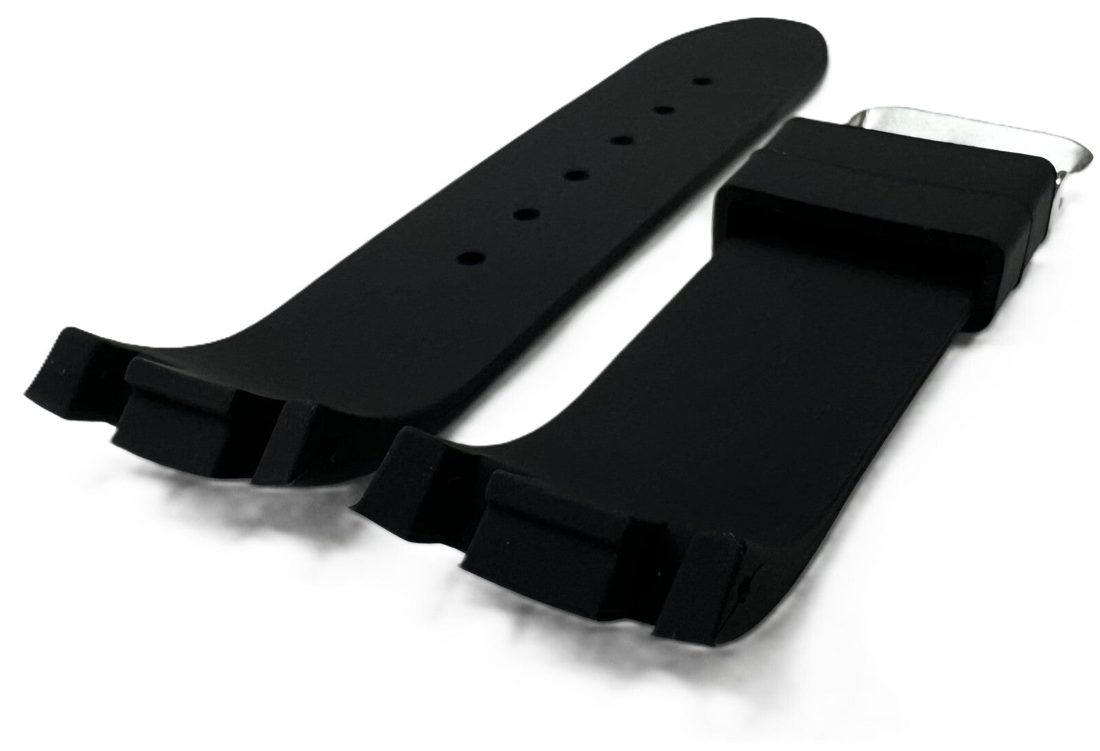 24mm Black Color Silicon Rubber Replacement Watch Band for JOE RODEO Master