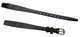 9 mm Hirsch Black Quality Calf Ladies Open Ended Watch Band