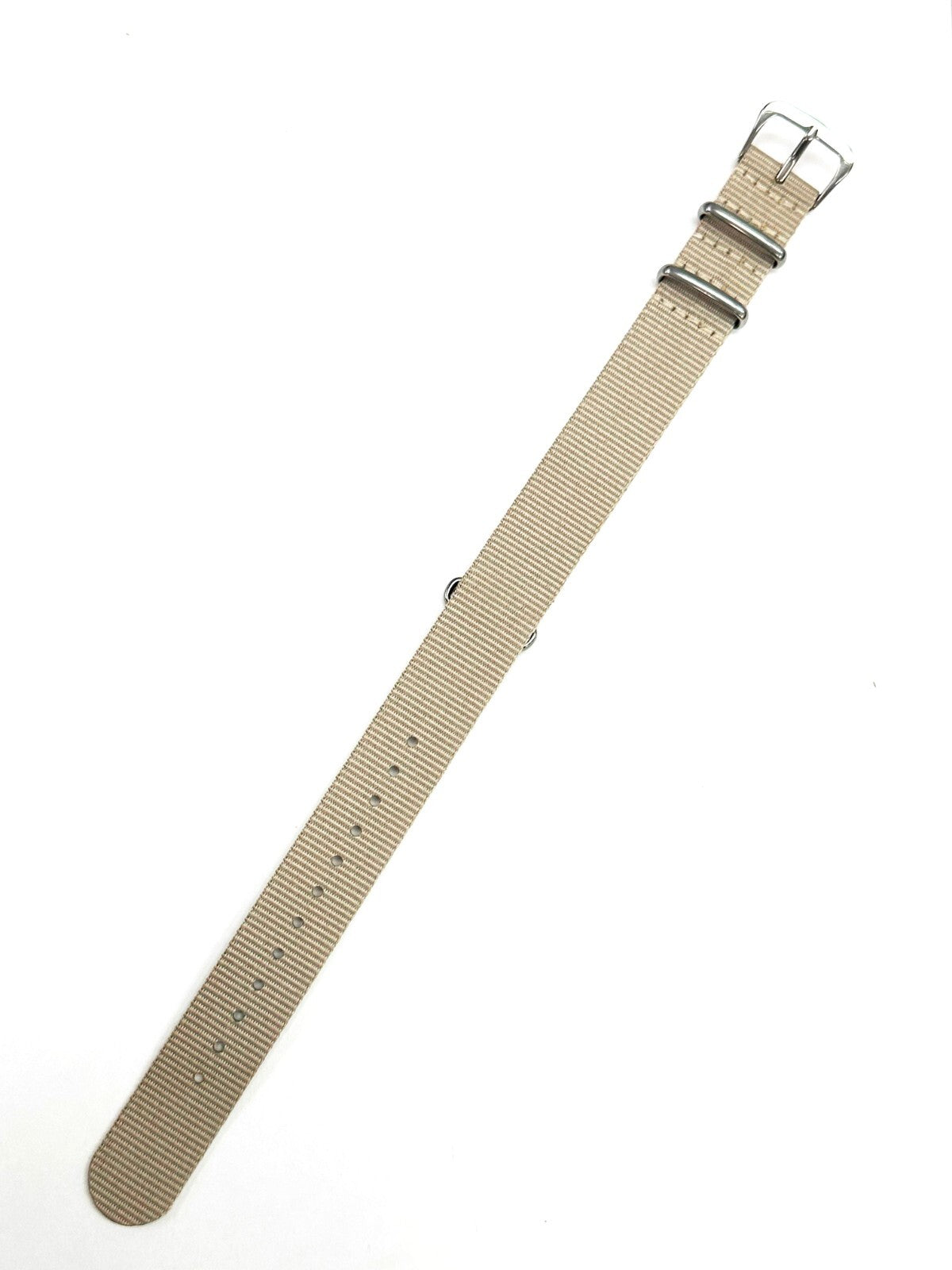 ONE PIECE NYLON BAND BEIGE COLOR SIZE 18/20/22/24MM HIGH QUALITY BAND