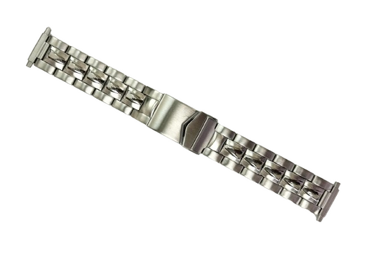 16MM Special Oyster Silver Tone Metal Band with Fold Clasp