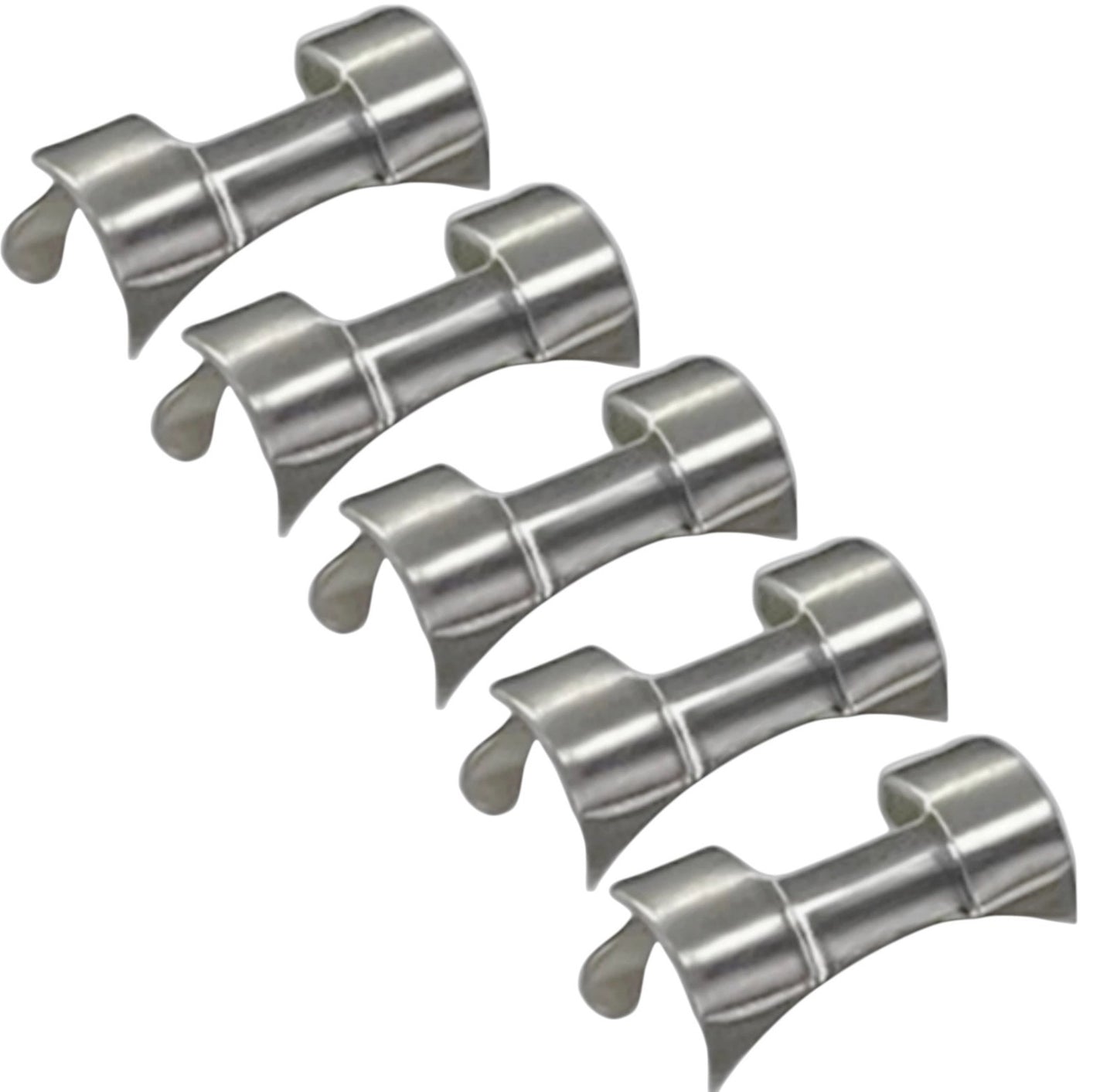Invicta Silver Tone Watch Band End Piece Curved Fit – 20mm (Pack of 5)